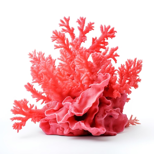 So Pretty Coral Harmony isolated on white background