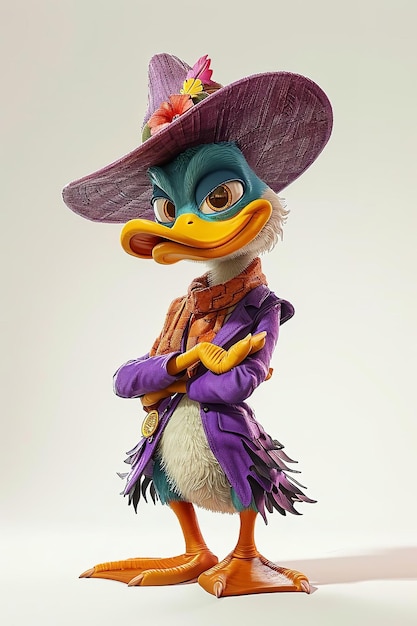 So Pretty Jambalaya Jake Darkwing Duck Character isolated on white background