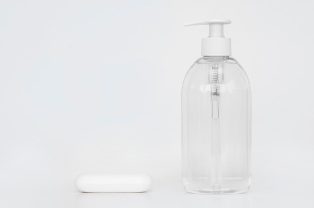 Soap and bottle of liquid soap