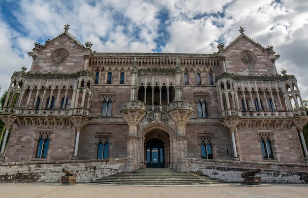 Sobrellano Palace in the village of Comillas in Cantabria Spain