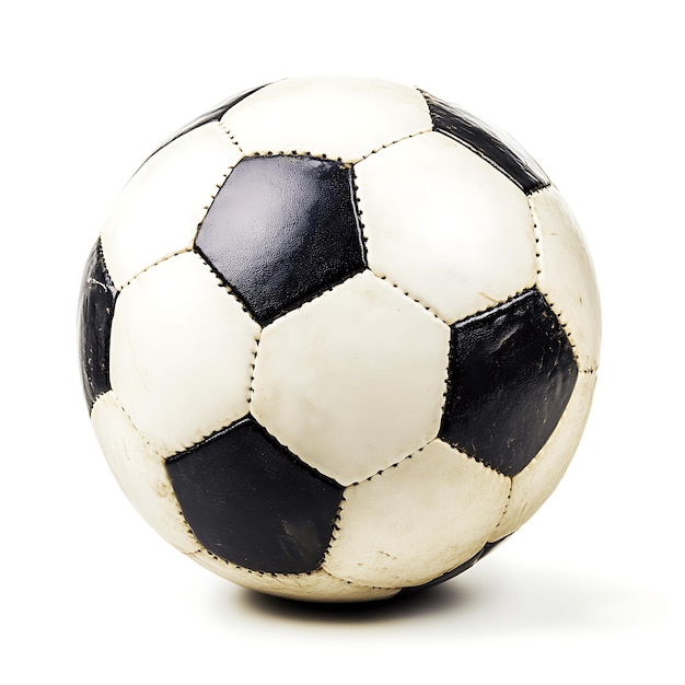 Photo a soccer ball isolated on a white background studio shot