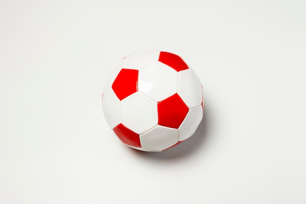 Photo soccer ball on a light background.