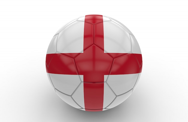 Soccer ball with england flag