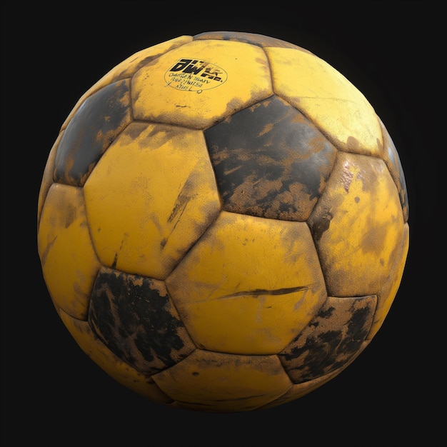 a soccer ball with the word grub on it