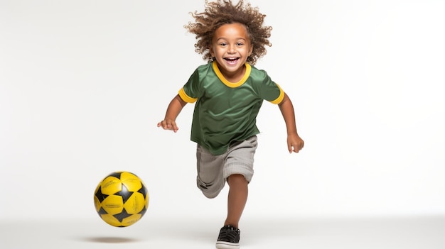 Soccer Joy in Brazil on Transparent Background