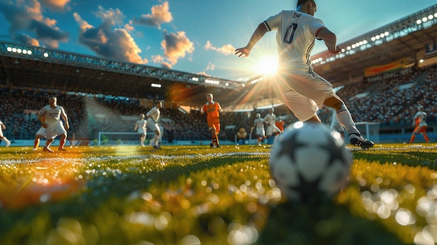 a soccer player with the number 1 on his back is running towards the camera