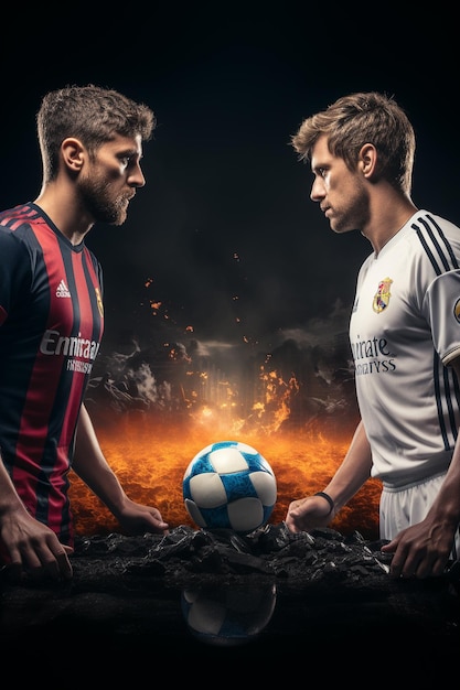 soccer poster HD 8K wallpaper Stock Photographic Image