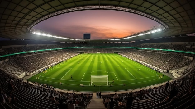 soccer stadium HD 8K wallpaper Stock Photographic Image