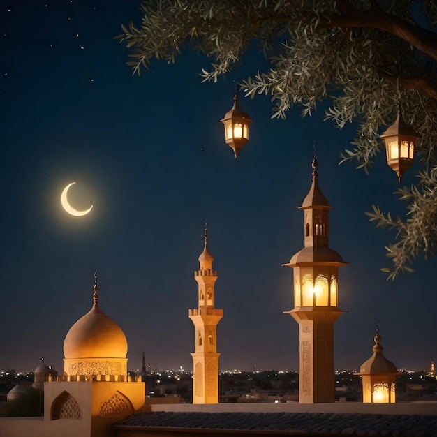 Social Media Banner Wishing Ramadan Mubarak