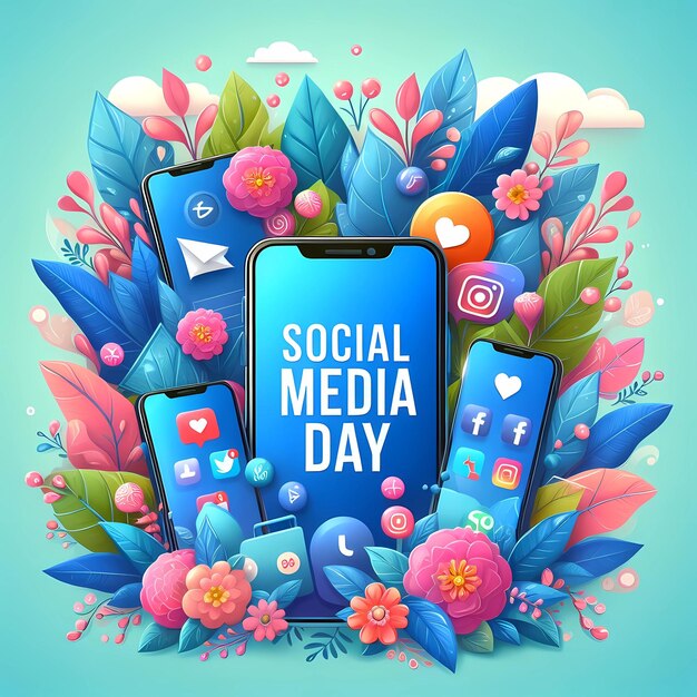 Social media day design