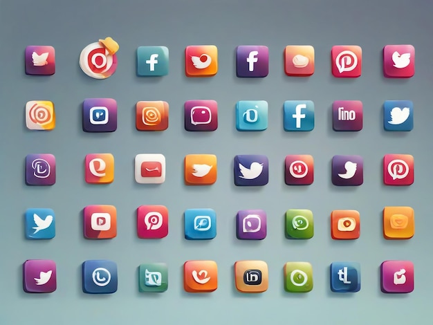 social media icons social media logo 3d facebook instagram youtube whatsapp twitter icon 3d