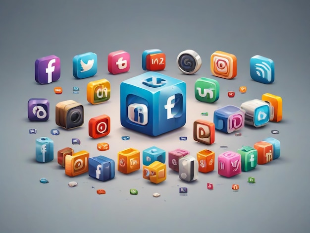 social media icons social media logo 3d facebook instagram youtube whatsapp twitter icon 3d