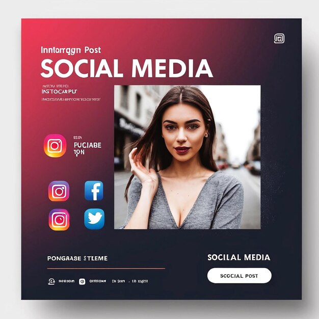 Social Media Instagram Post Template