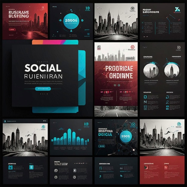 Photo social media post design free download