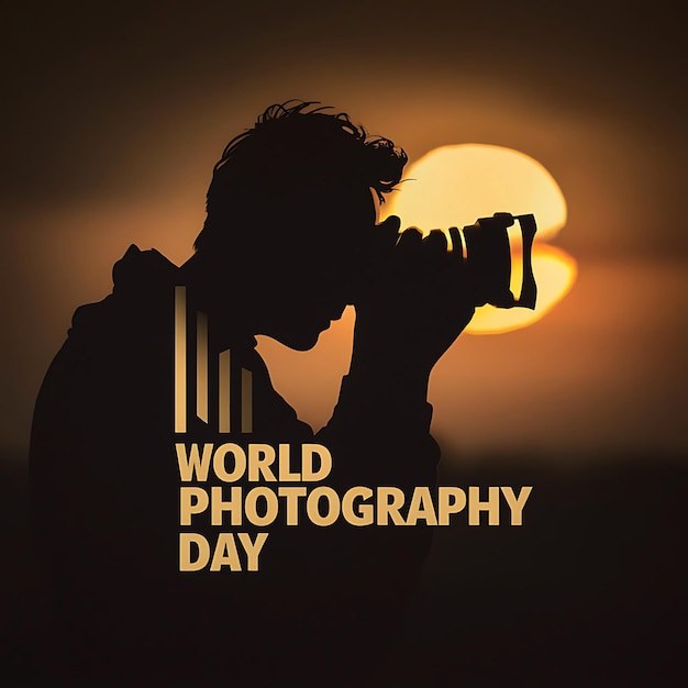 social media post template design for world photography day