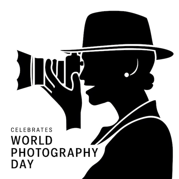 social media post template design for world photography day