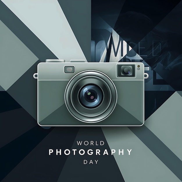 social media post template design for world photography day