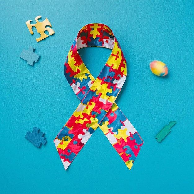 Photo social media post on world autism awareness day in portuguese brazil