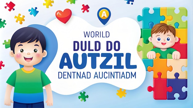 Social media post on world autism awareness day in portuguese brazil