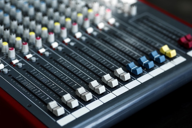 Sockets and plugs of musical equipment.