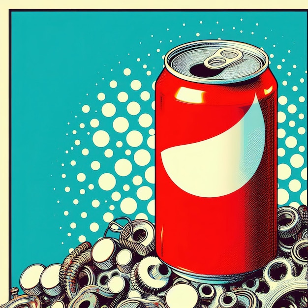 Photo soda can vector