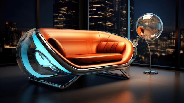 The sofa of the future in the interior