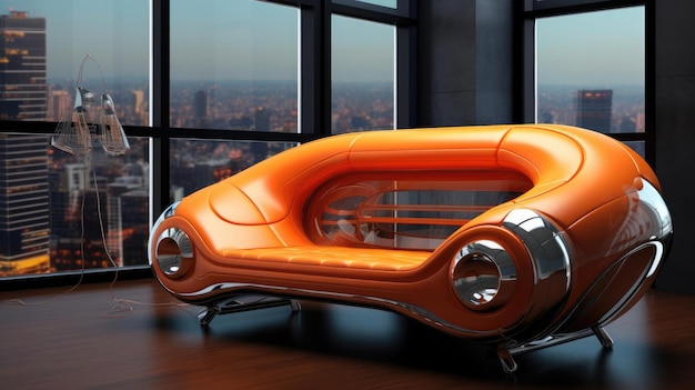 The sofa of the future in the interior