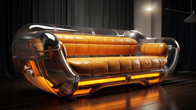 The sofa of the future in the interior