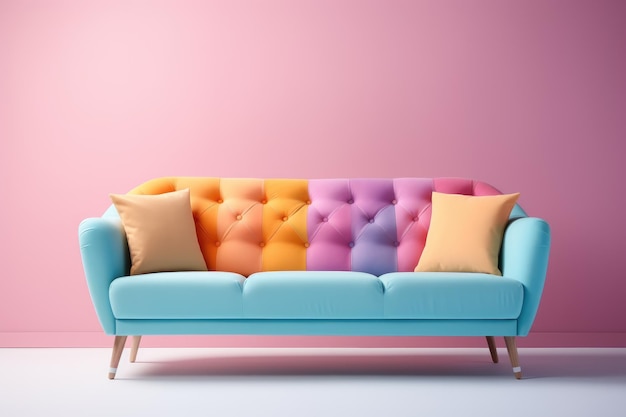 sofa pastel color in modern living room decoration inspiration ideas