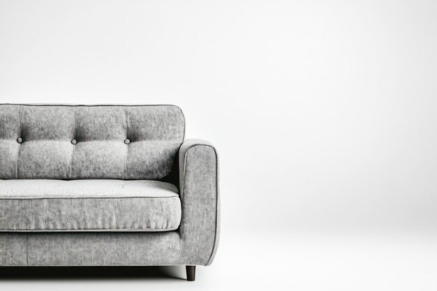 Photo sofa on white background side view