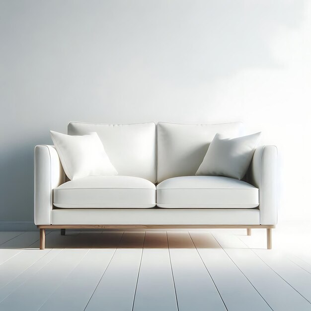 Sofa white background