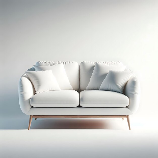 Sofa white background