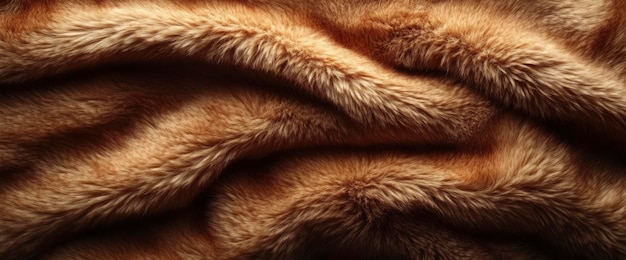 Soft Brown Faux Fur Texture