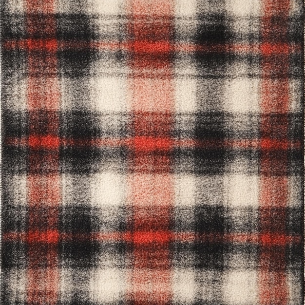 Photo soft brushed flannel with a warm fuzzy texture and plaid pattern