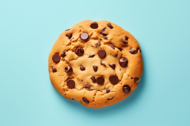 Soft chocolate chip cookie food confectionery freshness