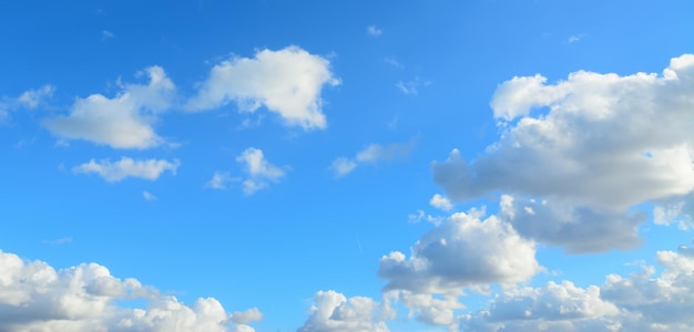 Soft clouds in the blue sky Shot in Sardinia Italy