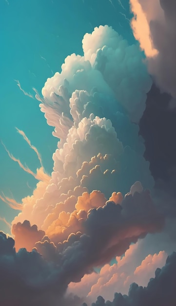 Soft clouds in the skyGenerative AI