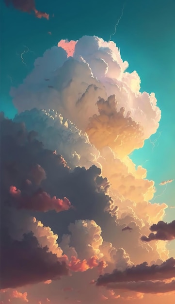 Soft clouds in the skyGenerative AI