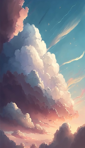 Soft clouds in the skyGenerative AI