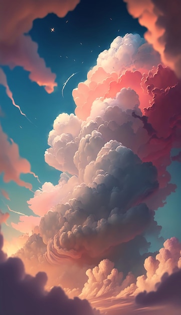 Soft clouds in the skyGenerative AI