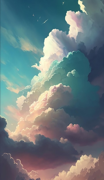 Soft clouds in the skyGenerative AI