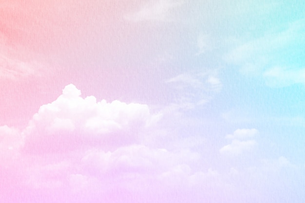 Soft cloudy is gradient pastel,Abstract sky background in sweet color.