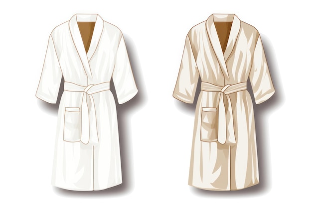 Photo soft comfort stylish cotton bathrobe for relaxation and wellness in home spa