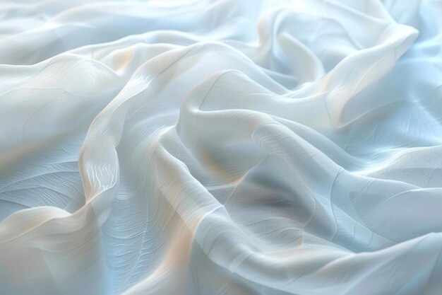 Photo soft draped fabric light blue and white texture