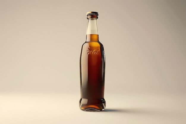 Soft drink bottle 3d mockup design