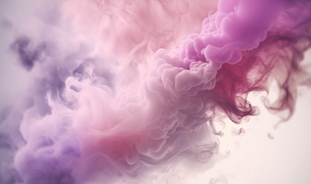 Soft Ethereal Dreamy Pastel Smoke Background with Copy Space