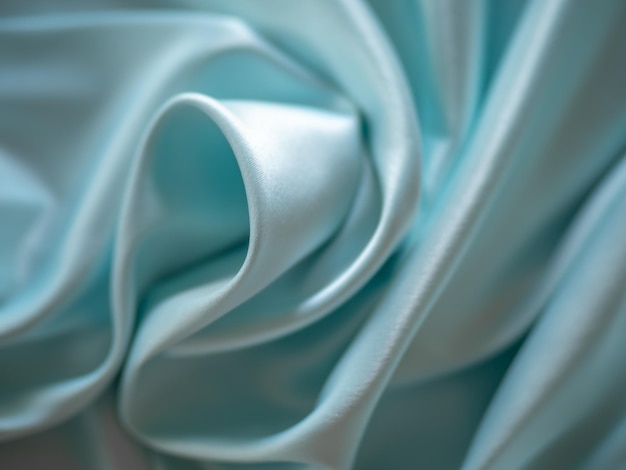 Soft fabric with beautiful folds of light color in a blur.