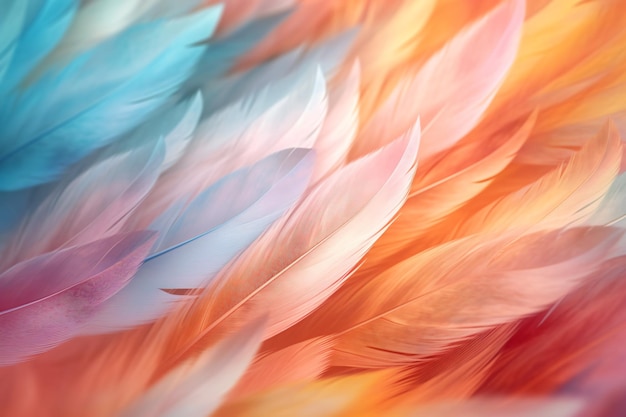 Soft Feathers Wallpaper Ai generative