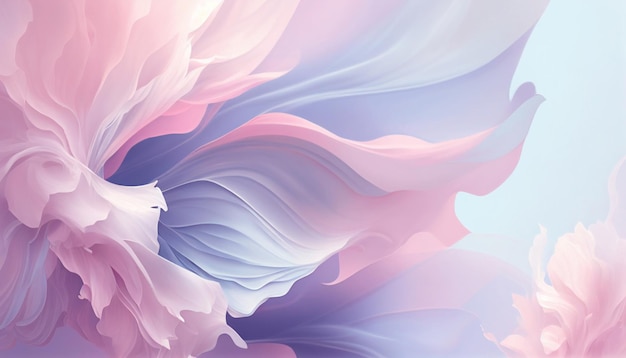 Soft floral pastel background by Generative AI