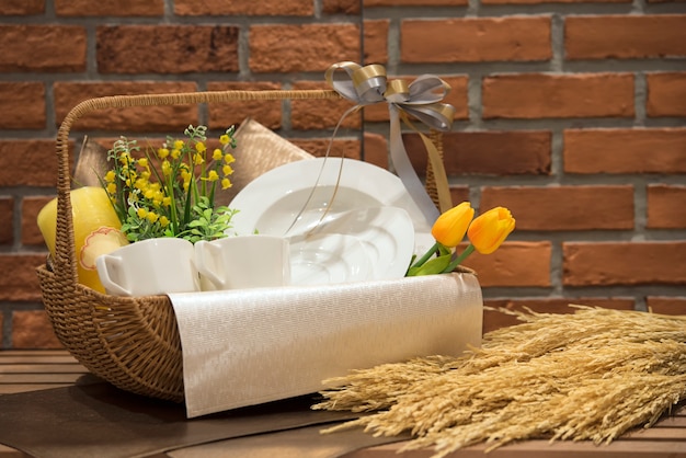 Soft focus and background blurred Gift Baskets